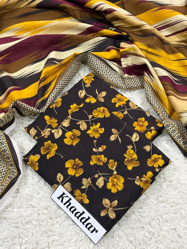 Khaddar all Over 3pc D-05