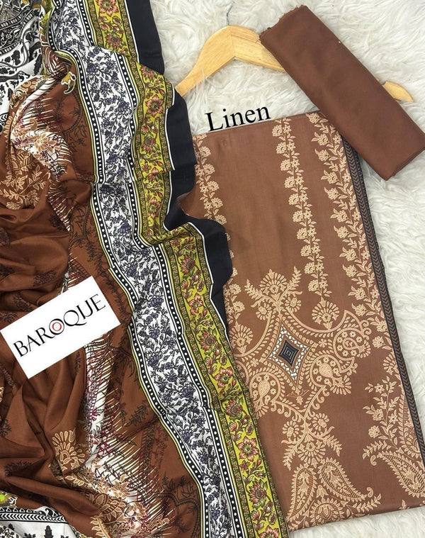 LINEN Digital Print 3pc 2025