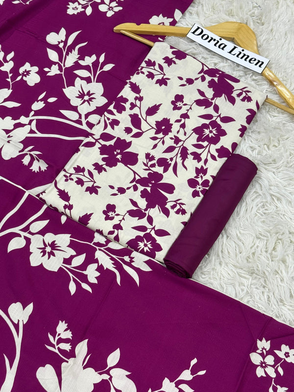 DORIA LINEN Digital Print 3pc 2025