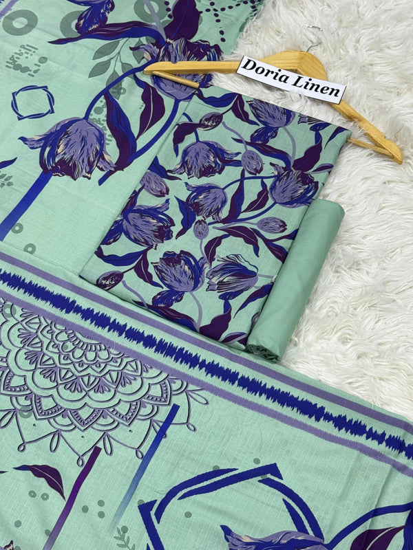 DORIA LINEN Digital Print 3pc 2025