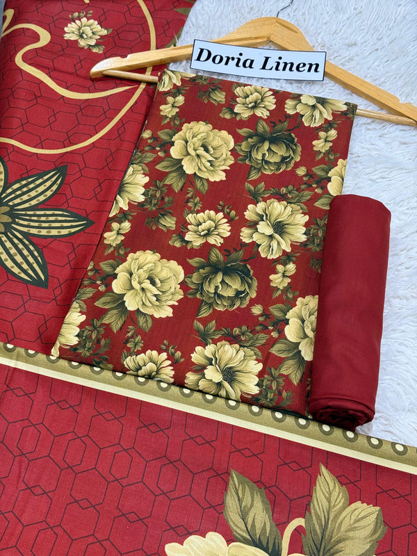 DORIA LINEN Digital Print 3pc 2025
