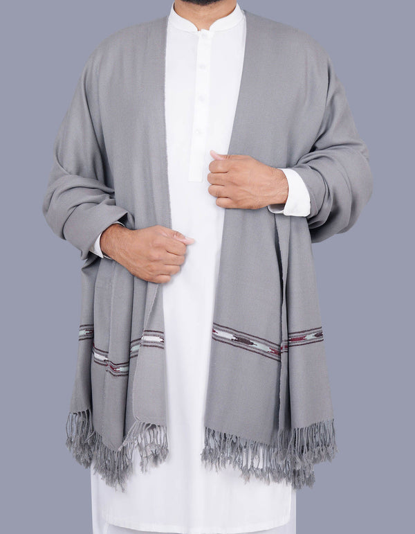 Wool Blend Men Shawl