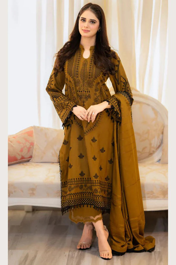 LIBAAS-3PC DHANAK SUIT